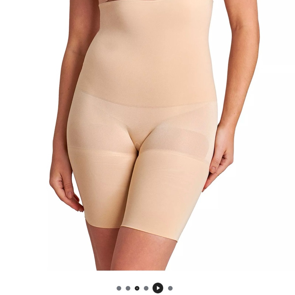 Red Hot Spanx High-Waist & Thigh Shapewear in Soft Nude